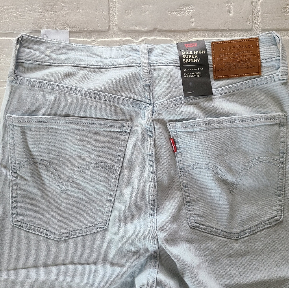 Levi's Mile High Super Skinny Jeans Light Wash